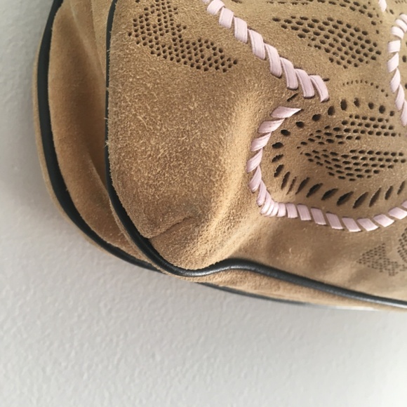 Emporio Armani suede laser cut Y2K purse - Picture 10 of 10